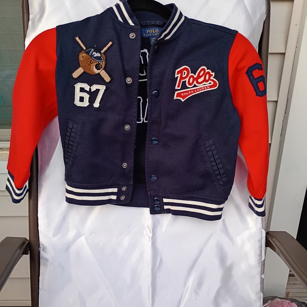 Polo Ralph Lauren Rare And Classic Polo Bear Childrens Jacket.